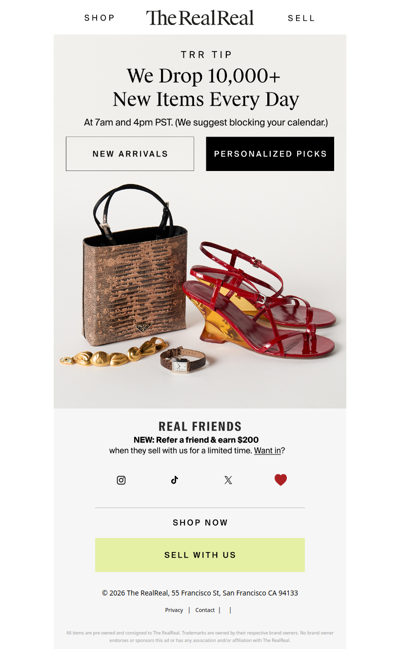 We drop 10,000+ new arrivals daily
