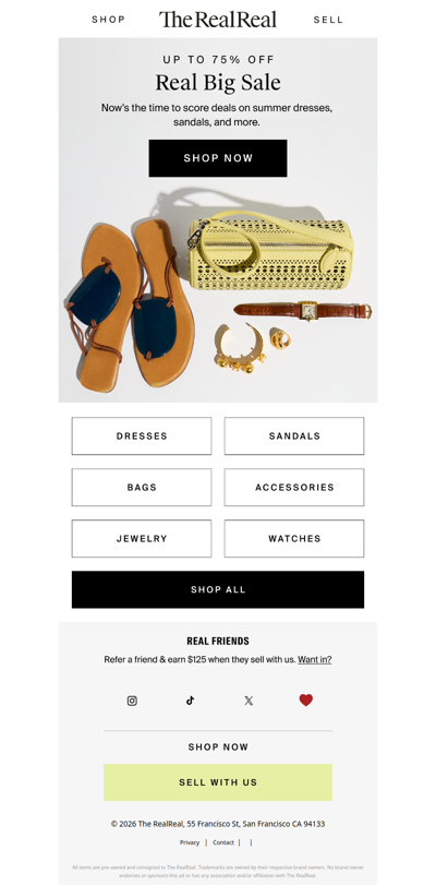 Up to 75% off summer staples