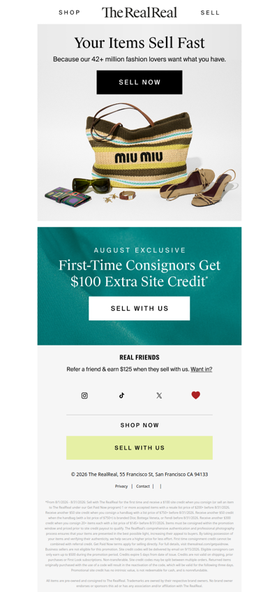 Your items sell fast