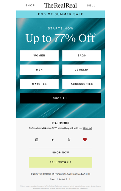 The End of Summer Sale is on