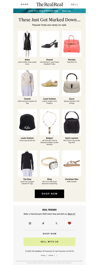 New sale items just added