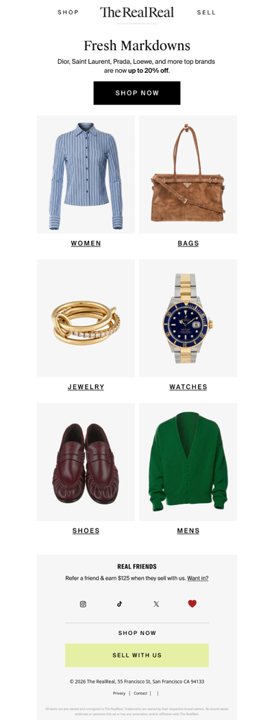 Fresh markdowns from your fave brands