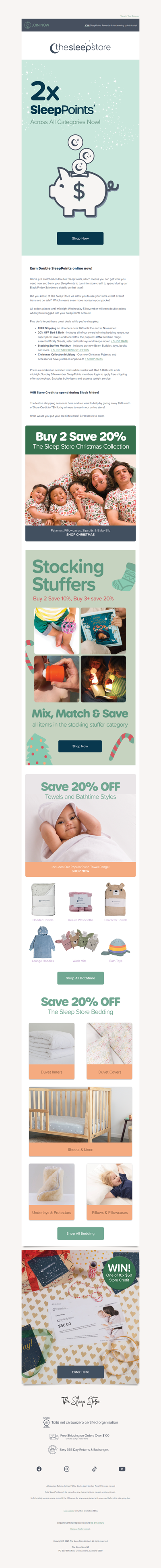 🎉 Earn DOUBLE SleepPoints Now!