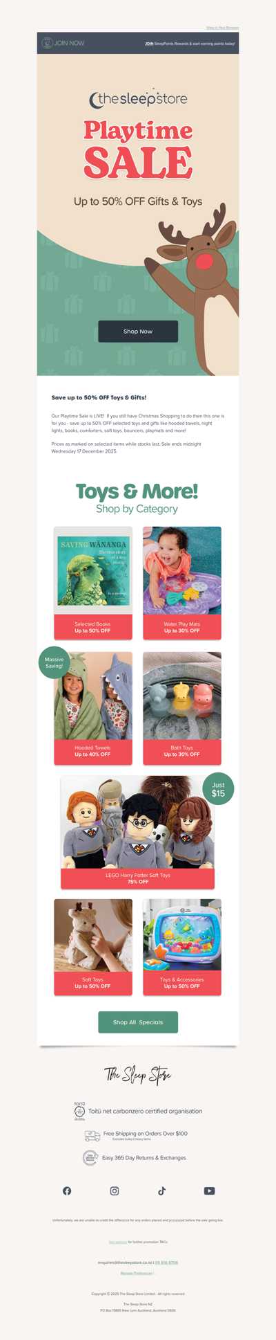 Up to 50% OFF Toys & Gifts!