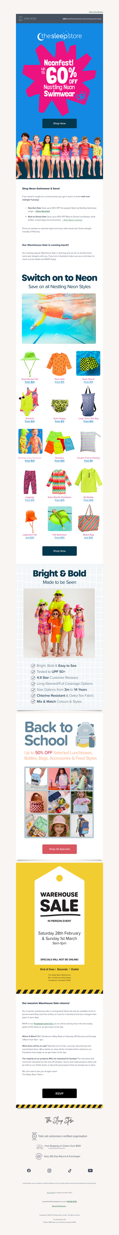 Save up to 60% OFF Neon Swimwear!