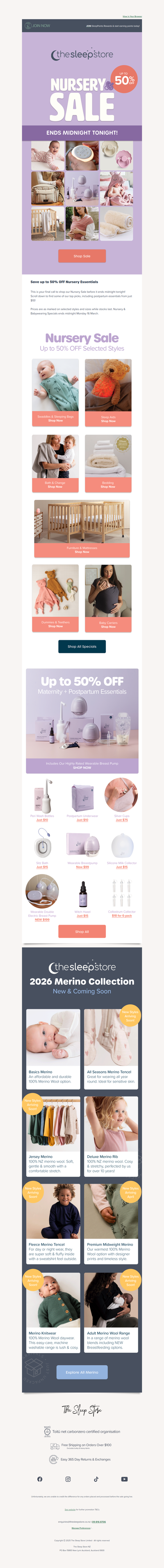 Final Call - Nursery Sale ends tonight!