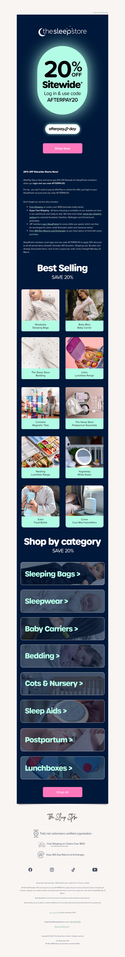 20% OFF Everything Starts NOW!