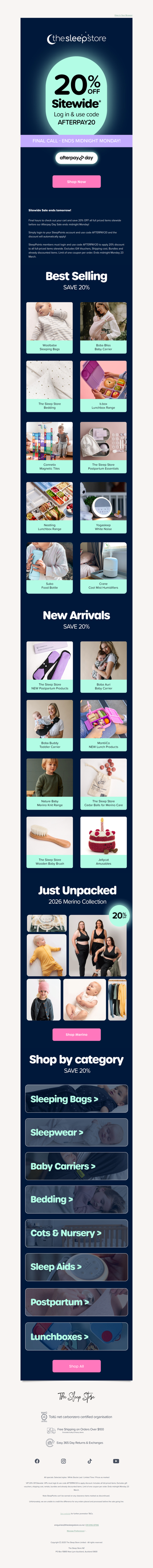 ⏳ Final Hours - 20% OFF Sitewide!