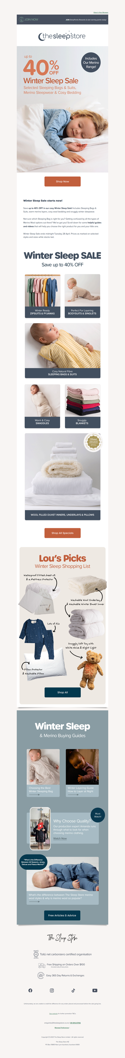 Get cosy with our Winter Sleep Sale!