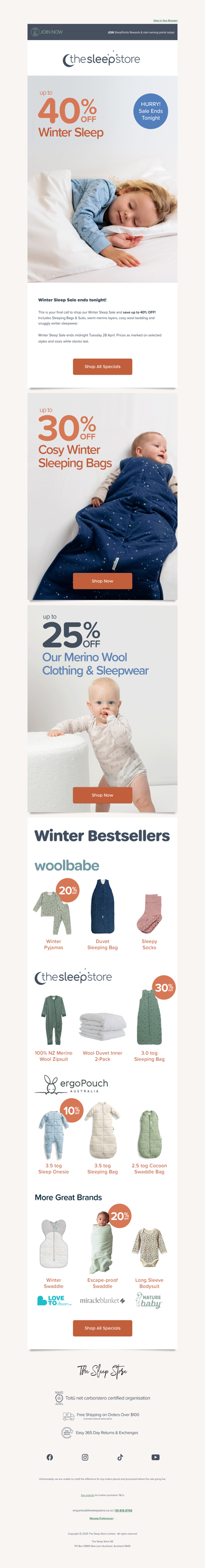 🚨 Winter Sleep Sale - Ends Tonight!