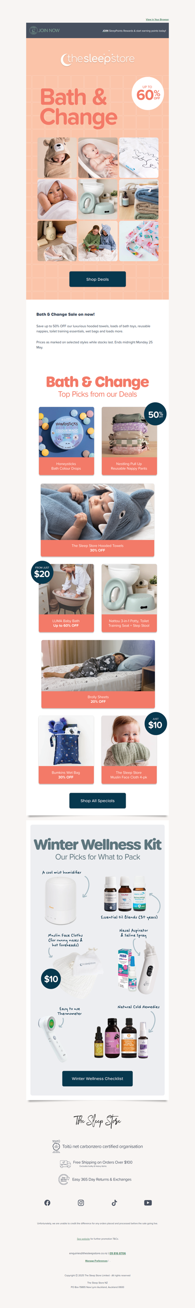 Soak up our Bath & Change Specials!
