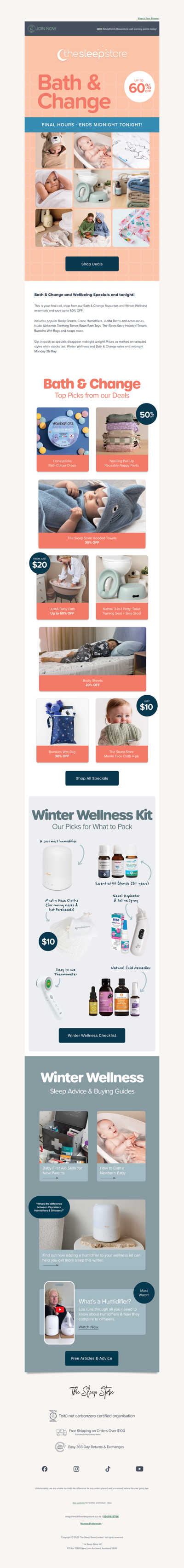 Bath & Wellness specials end tonight!