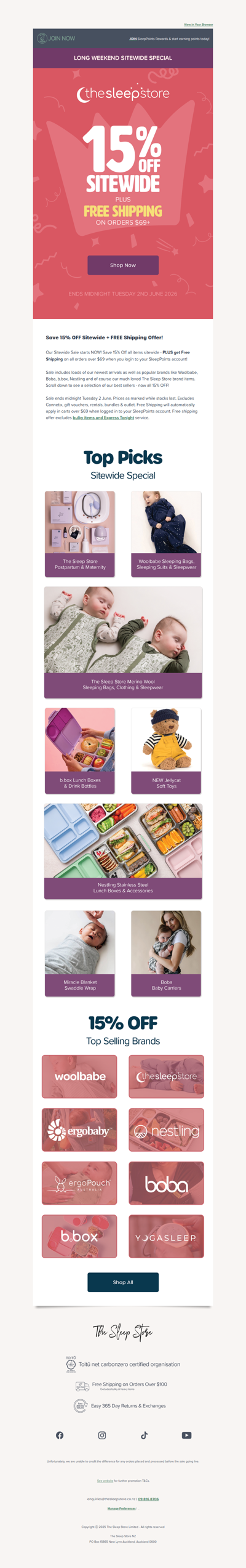 SITEWIDE SALE - starts now!