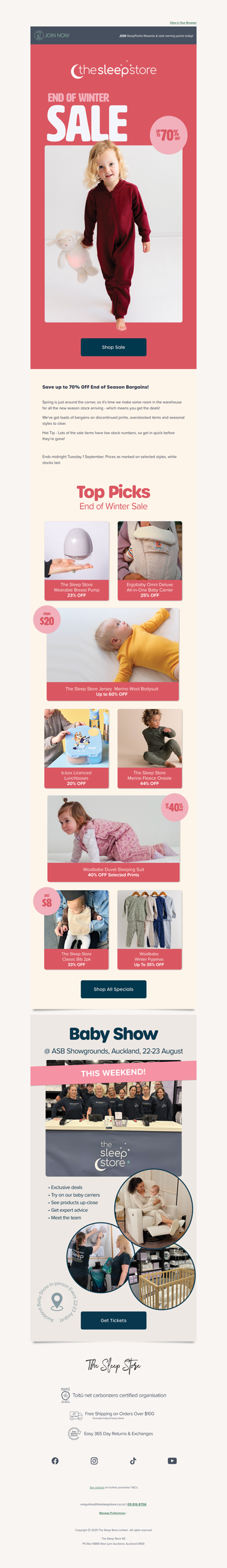 End of Winter Sale - up to 70% OFF