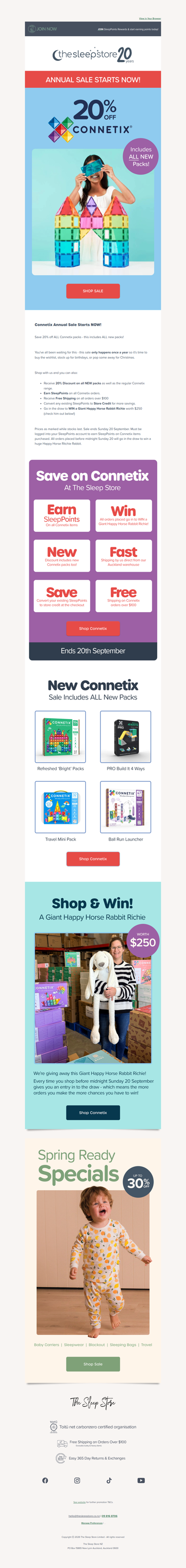20% OFF ALL CONNETIX!