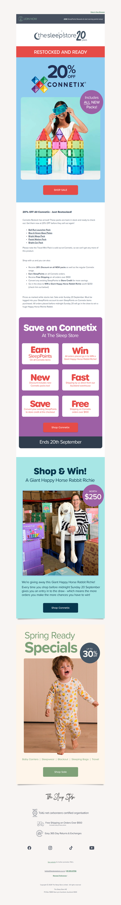 Connetix Restocked - 20% OFF All Packs!