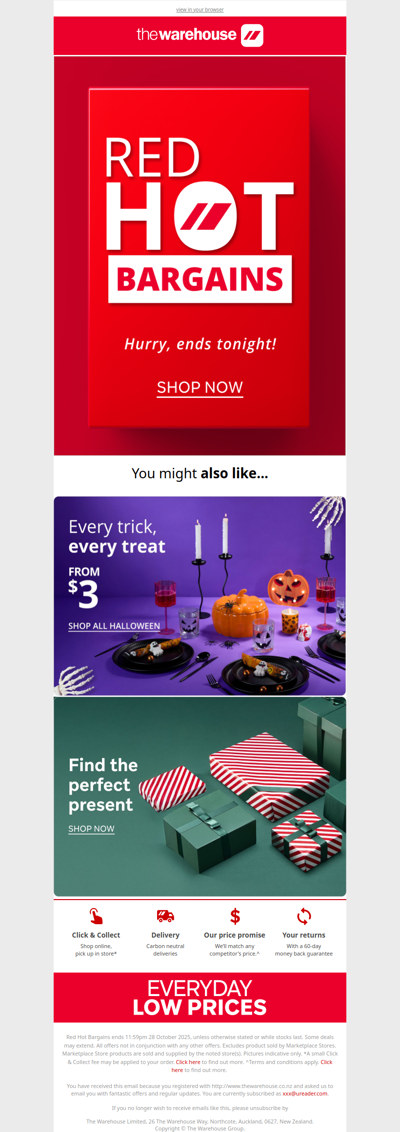 LAST CHANCE 🔥 Red Hot Bargains Ends Tonight!