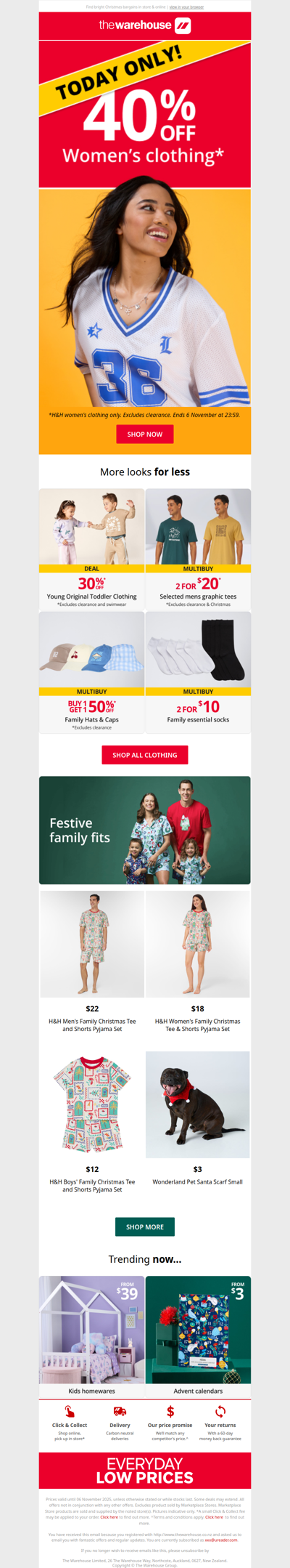 🚨TODAY ONLY 🚨 40% Off Selected Women's Clothing