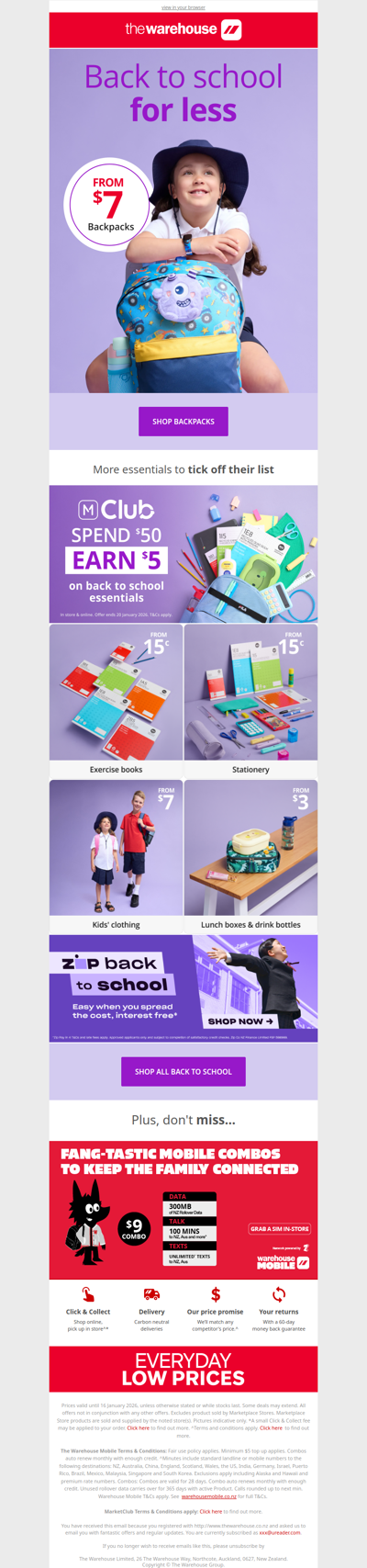 Backpacks from $7 🎒