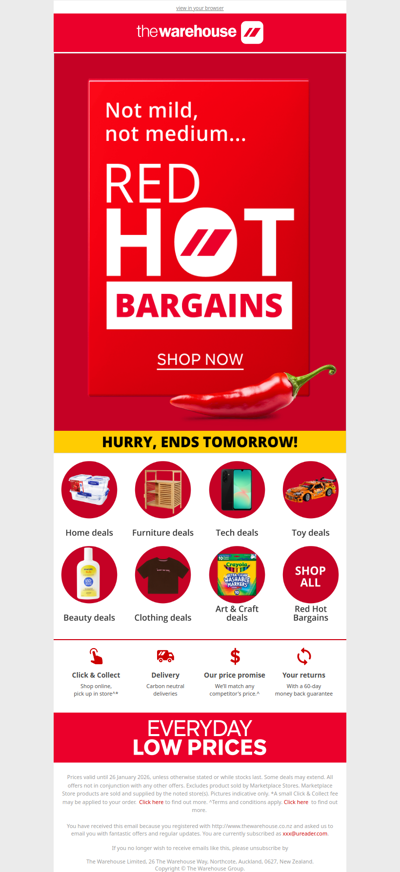 Quick 🏃‍🏃‍🏃‍ Red Hot Bargains End Soon!