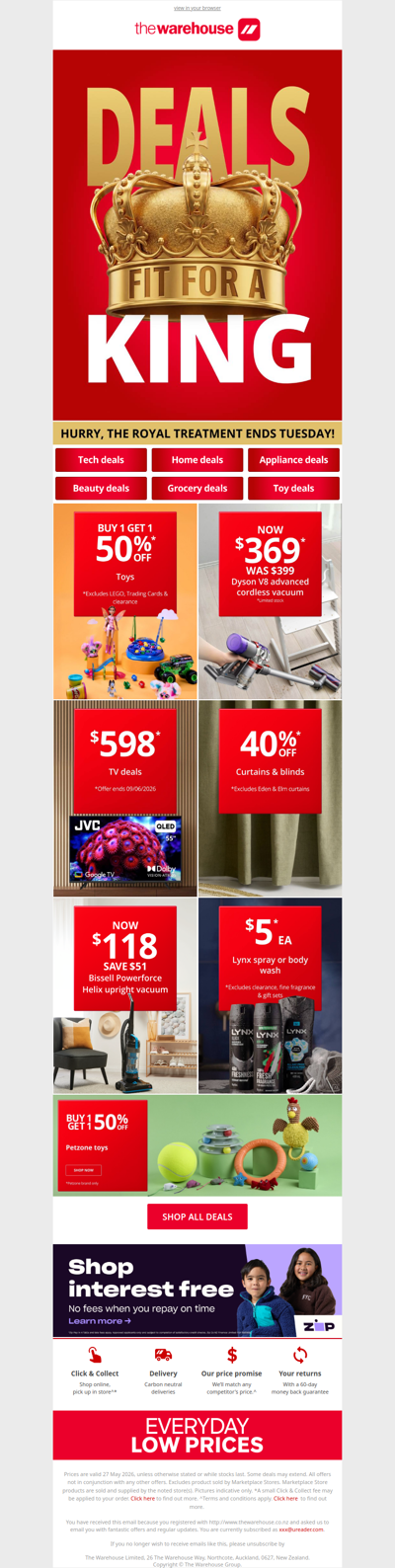 Deals Fit for a King 👑