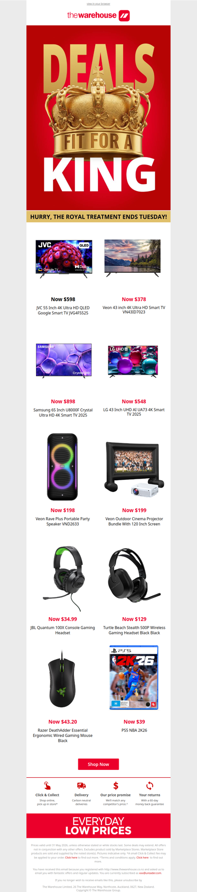 Crowned: The Best Tech Deals! Shop Kings Birthday Deals Now