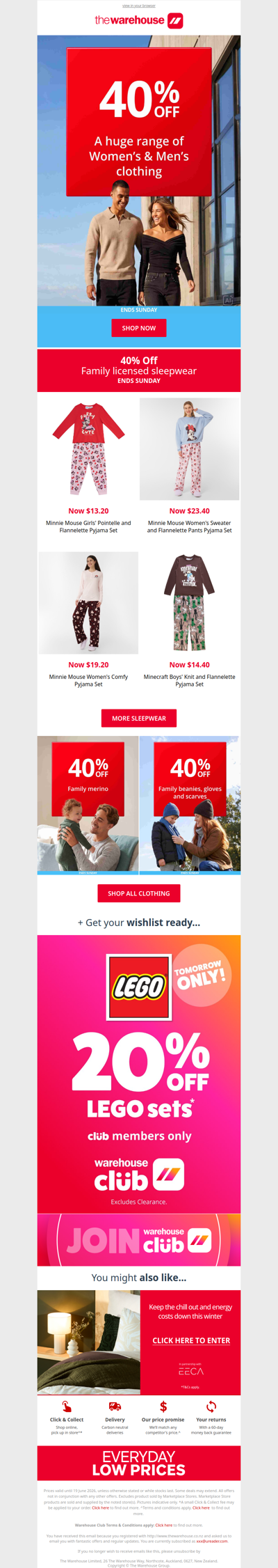 40% Off a Huge Range of Clothing | Ends Sunday