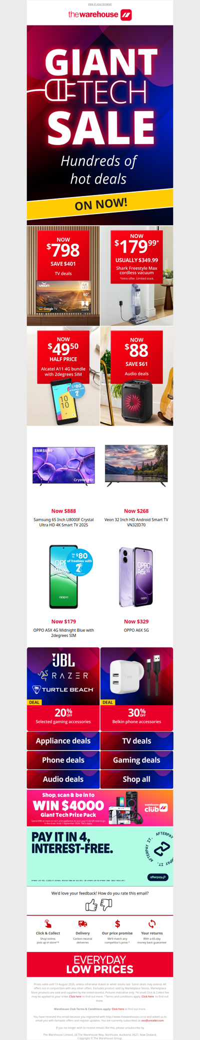 Giant Tech Sale Starts Now! ⚡