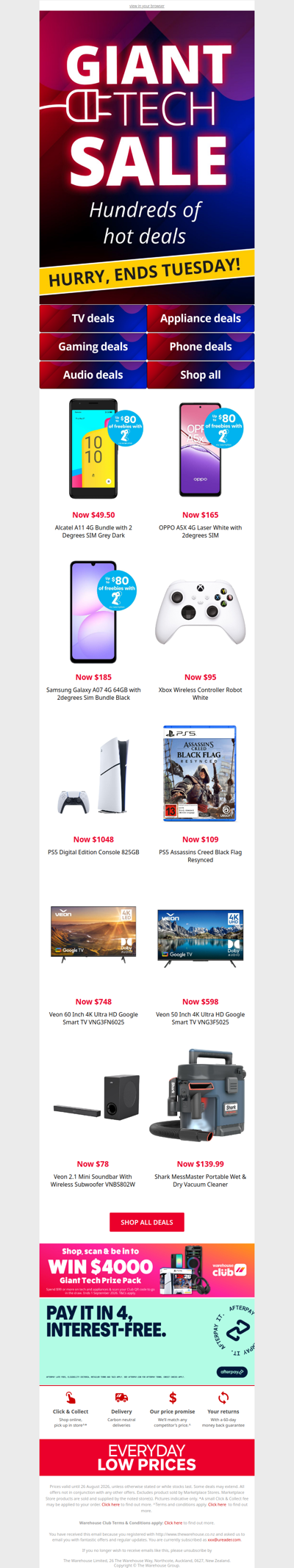 Your Giant Tech Sale Deals Won't Wait🔥