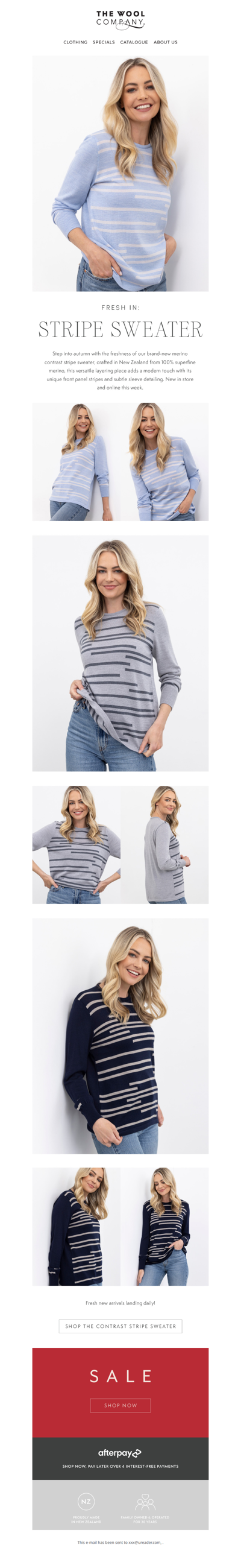 Fresh In: Contrast Stripe Sweater