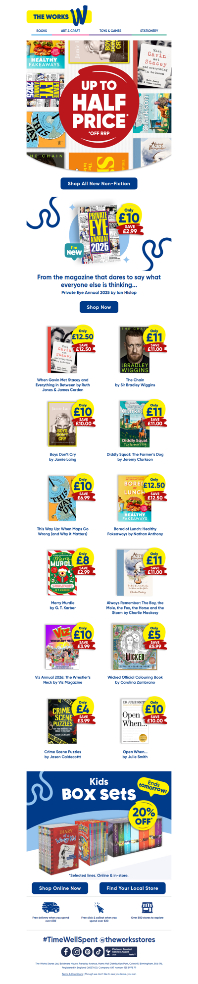 Up to 50% off NEW non-fiction books