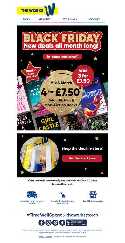 Pick up 4 books for just £7.50!