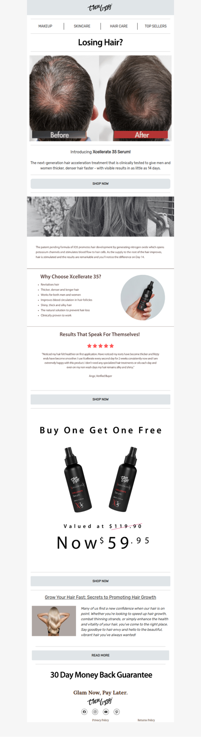 Thicker, Fuller Hair Starts with Xcellerate35