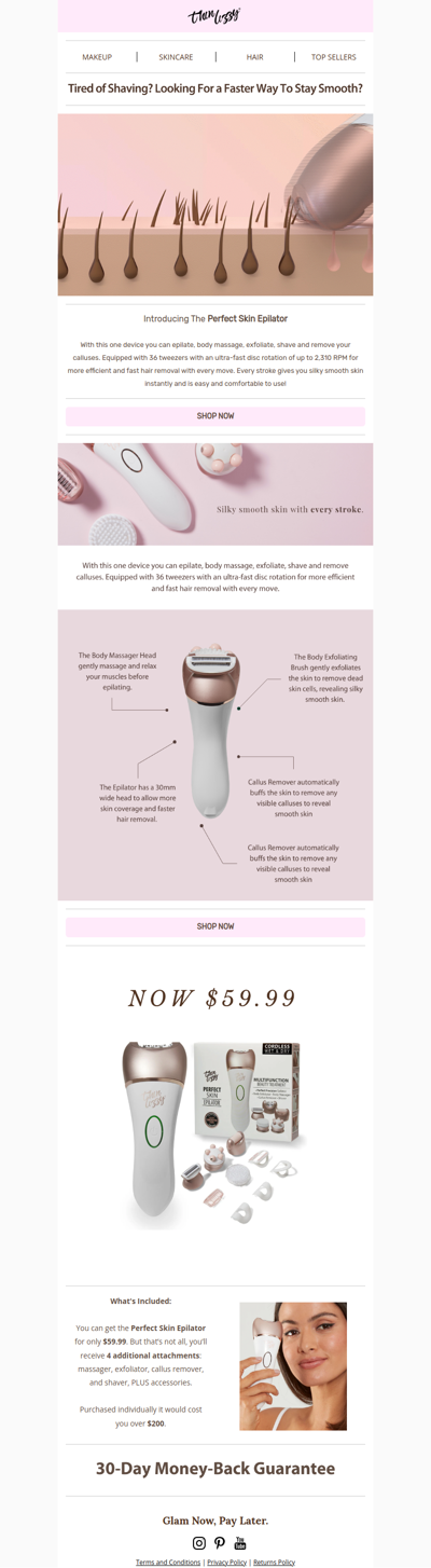 Perfect Skin Epilator: Smooth Results That Last!