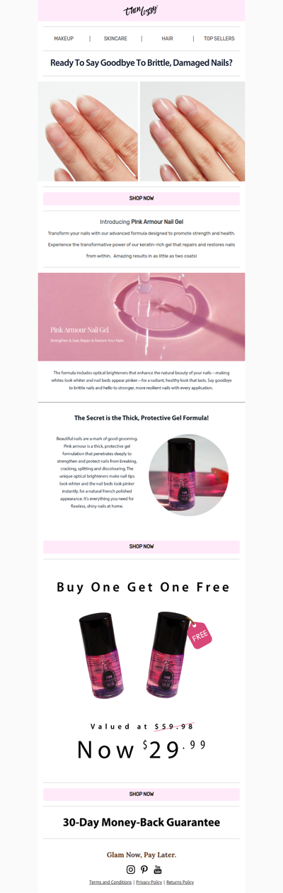 Instant Nail Strength & Shine – Pink Armour Delivers!