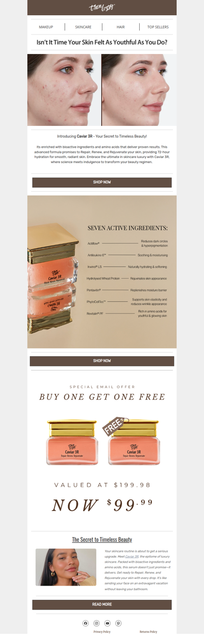 Buy One Caviar 3R, Get One on Us ✨