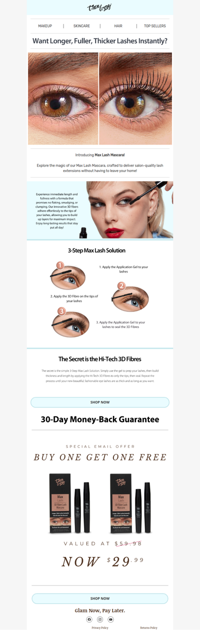 Instantly longer, fuller lashes - now 2 for 1!