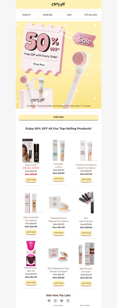 Your Most-Loved Makeup Is 50% OFF