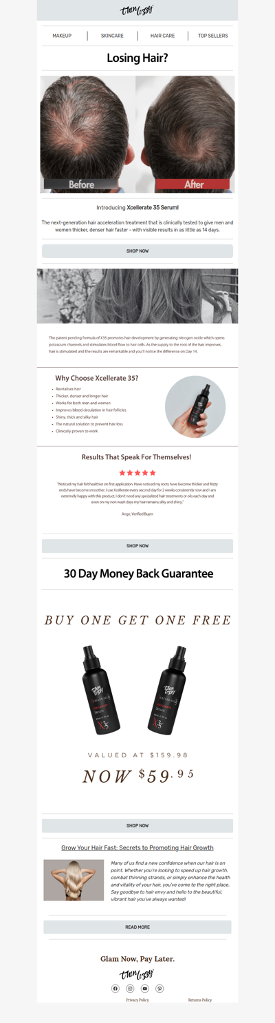 Hair that looks fuller again