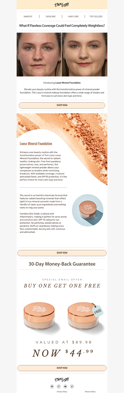 Flawless Coverage. Zero Heavy Feel.