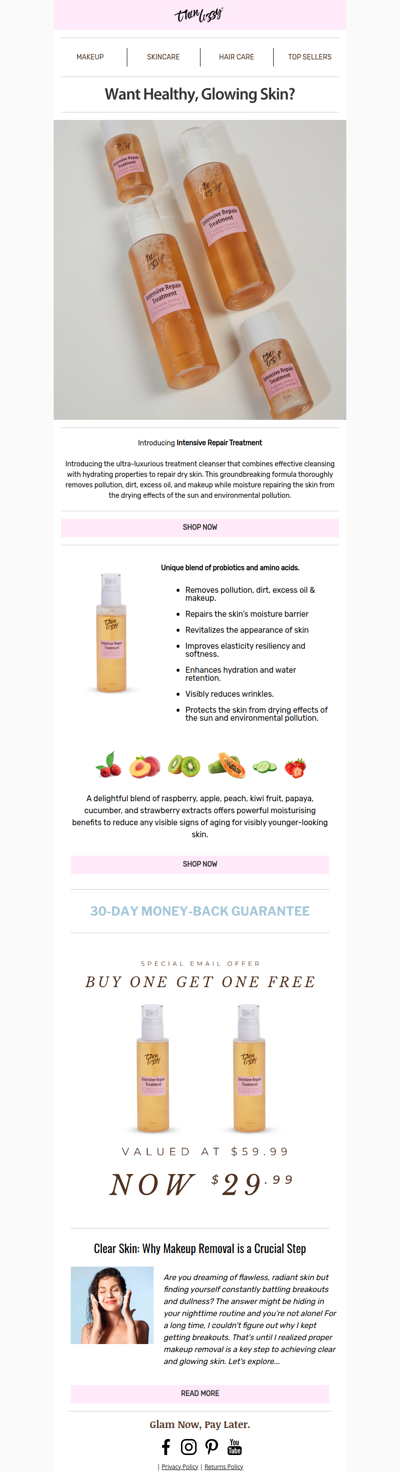 Cleanse. Repair. Hydrate.