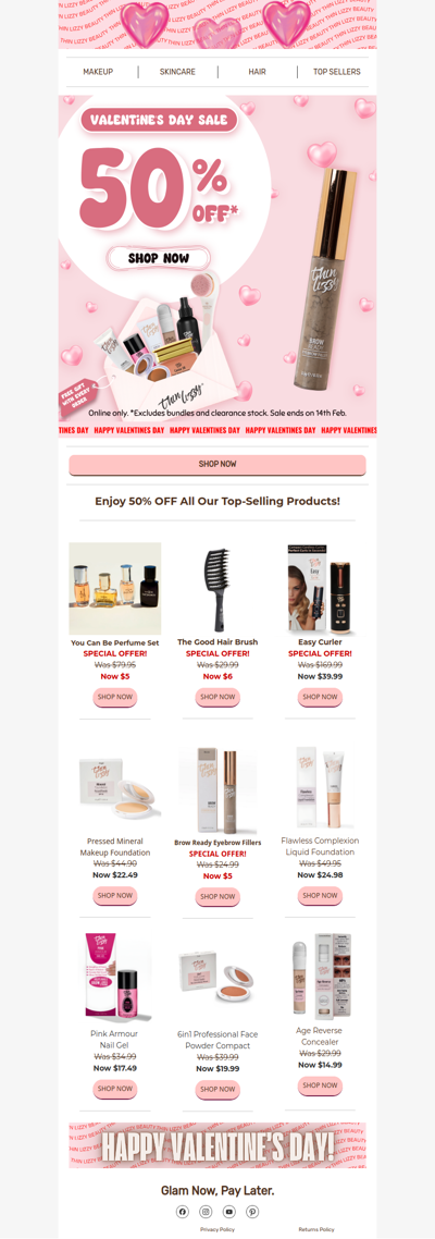 50% OFF Your Thin Lizzy Favs! 💖