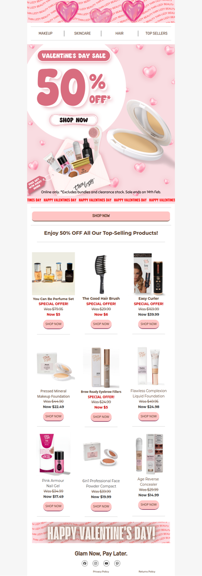 Thin Lizzy Valentine's Day Sale — 48 Hours Left 💘