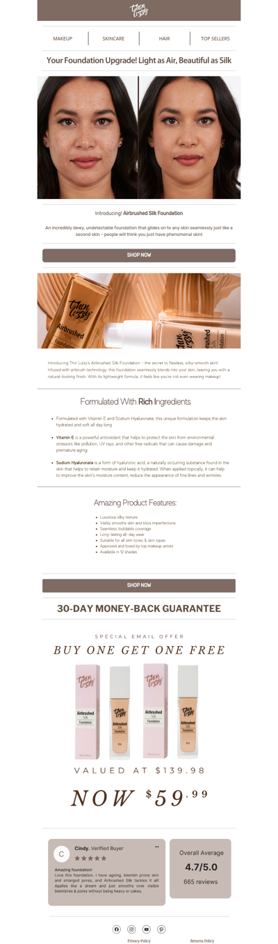 Effortless radiance, every day