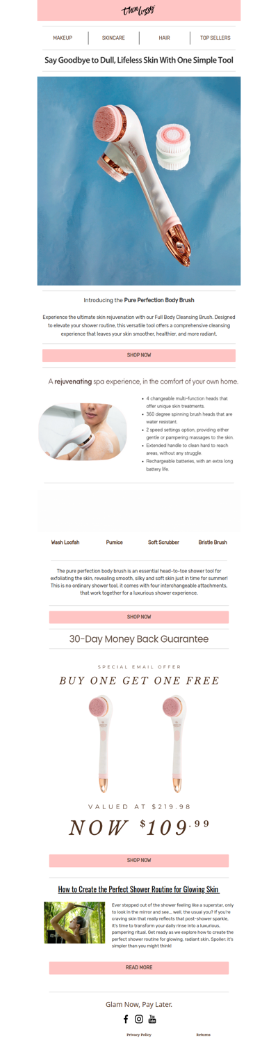 Make your shower feel like a spa