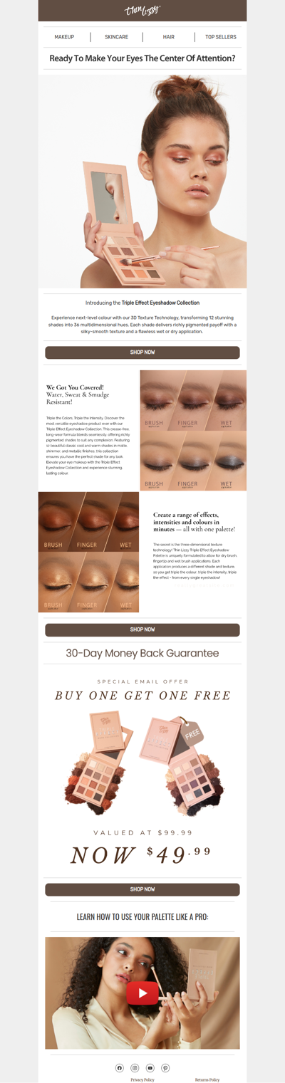 Buy the Warm Palette, Get the Cool Palette FREE!