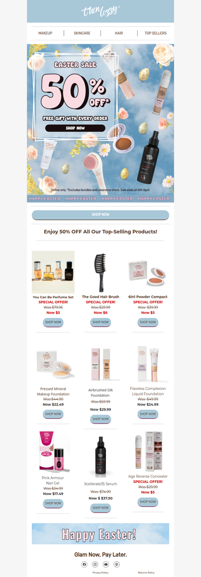 Easter Sale Is LIVE: 50% Off Sitewide 🌸