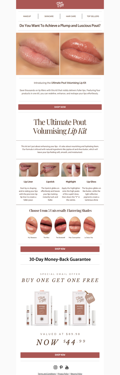 No Needles. No Pain. Just Fuller Lips