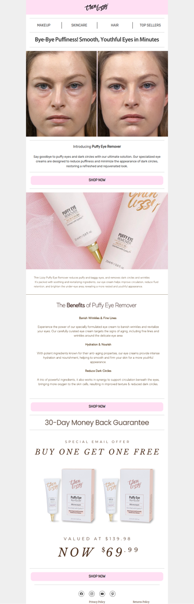 Bye-Bye Puffiness! Smooth, Youthful Eyes in Minutes