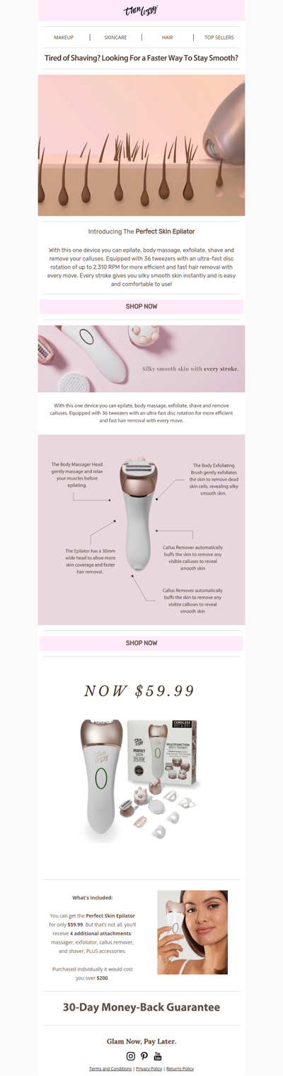 Perfect Skin Epilator — Smooth Skin Starts Here 💖